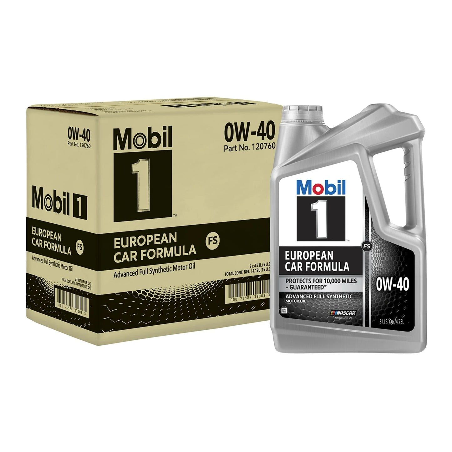 Mobil 1 Full Synthetic 0W-40, 5 Quart
