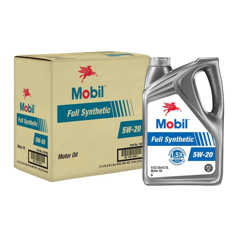 Mobil Full Synthetic 5W20, 5 Qts