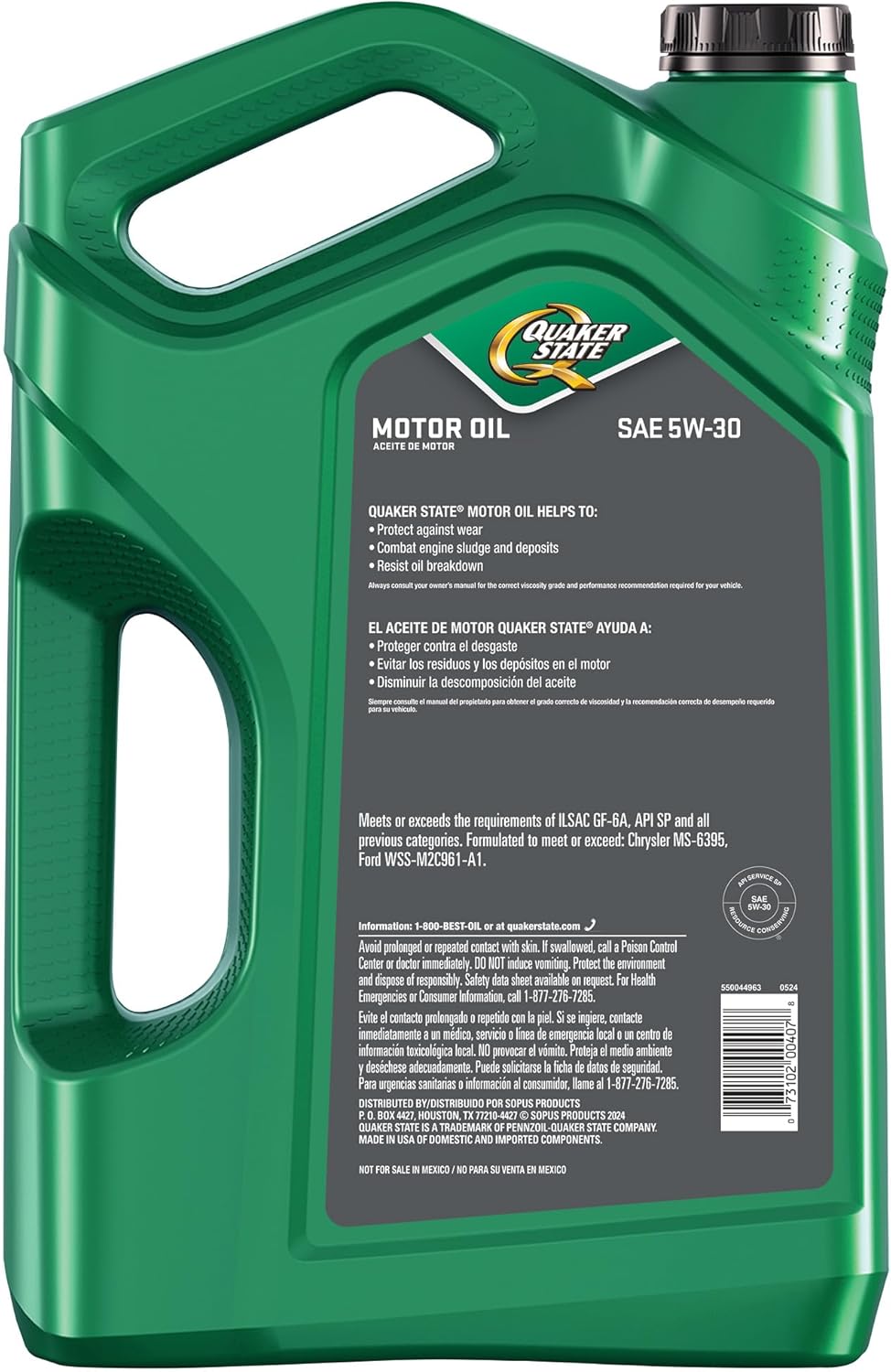 Quaker State 5W30, 5 Qts