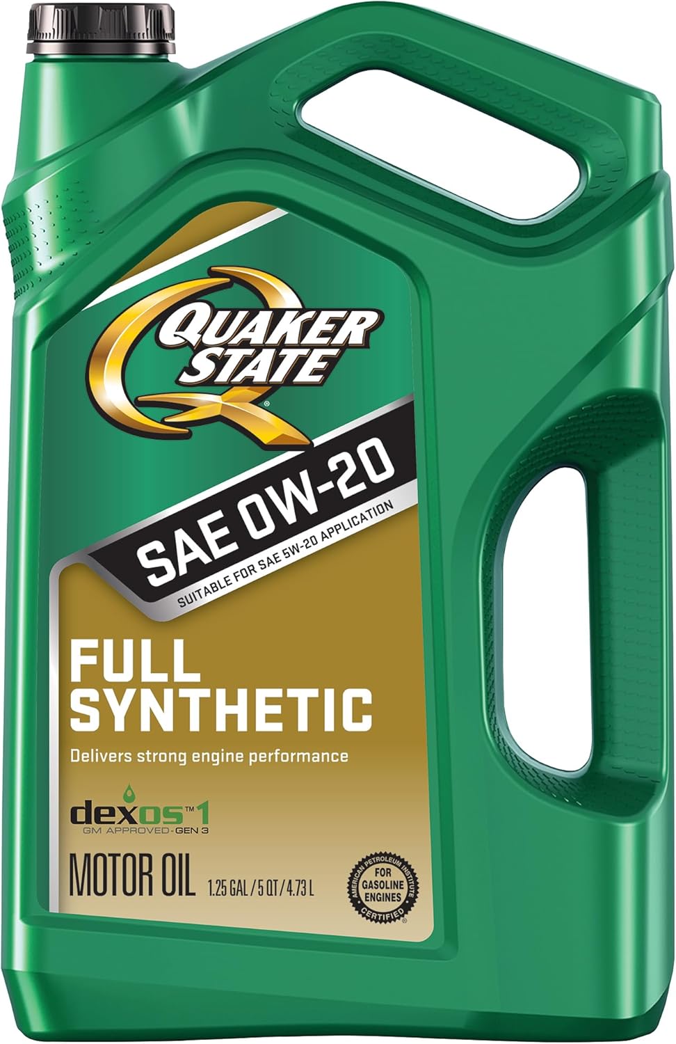 Quaker State Full Synthetic 0W20, 5 Qts