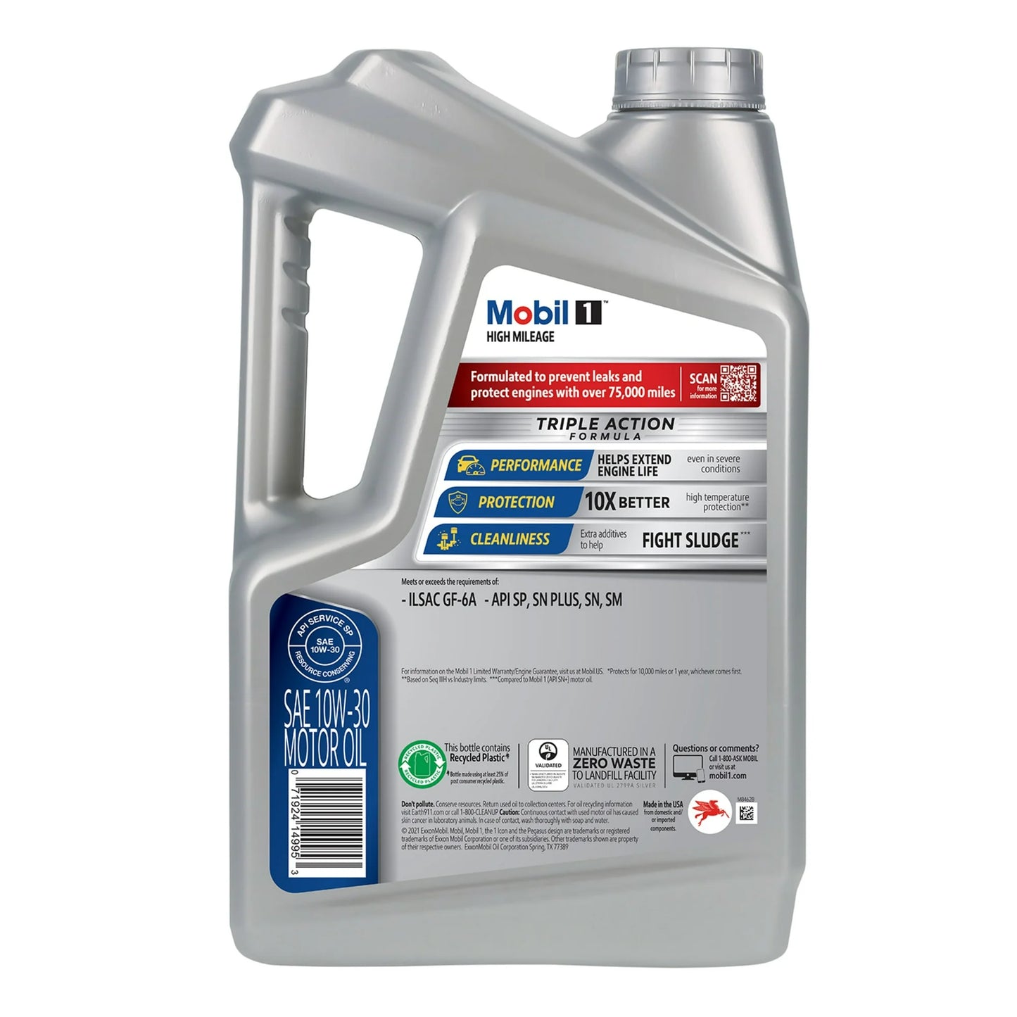 Mobil 1 Full Synthetic 10W-30 HM, 5 Quart