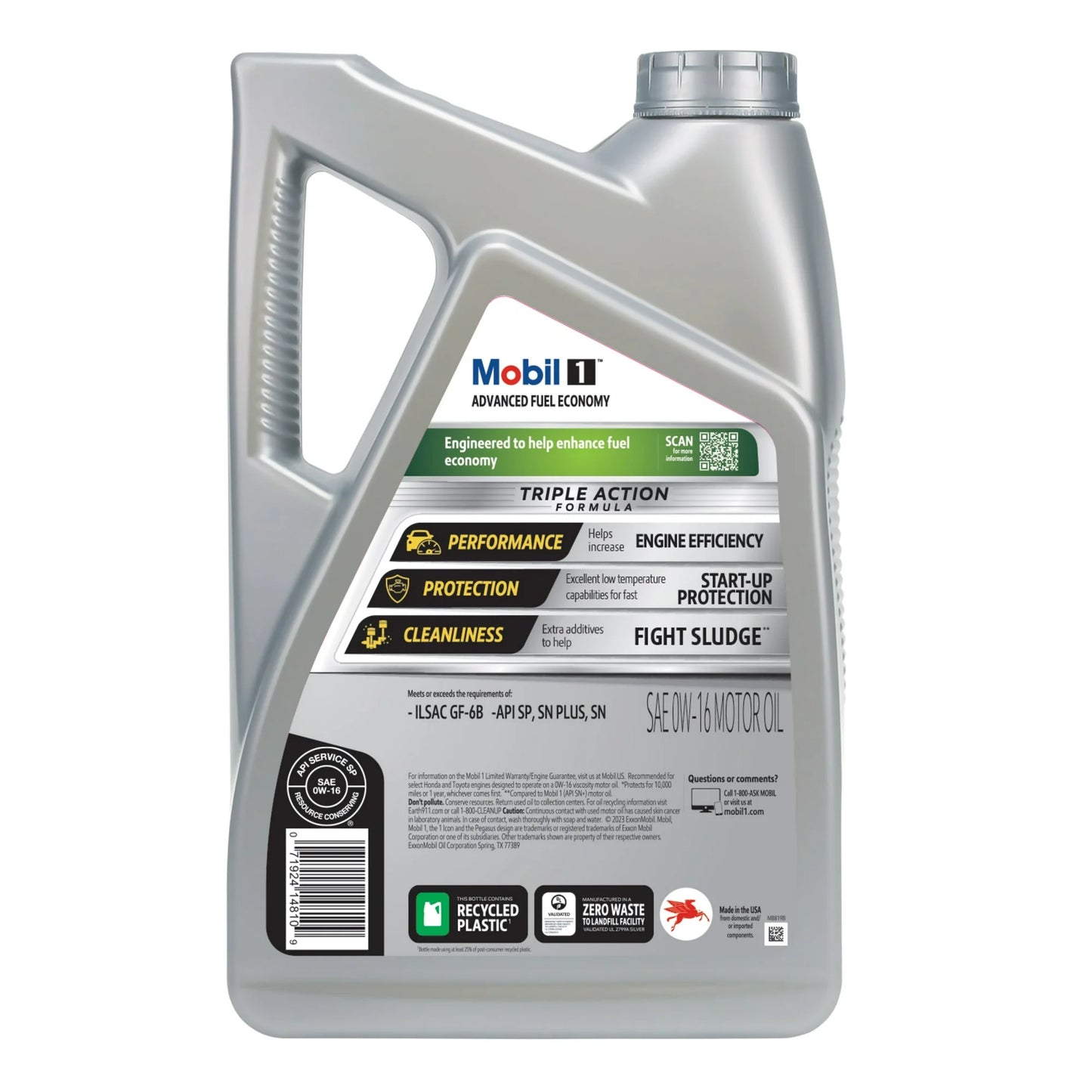 Mobil 1 Full Synthetic 0W-16, 5 Quart