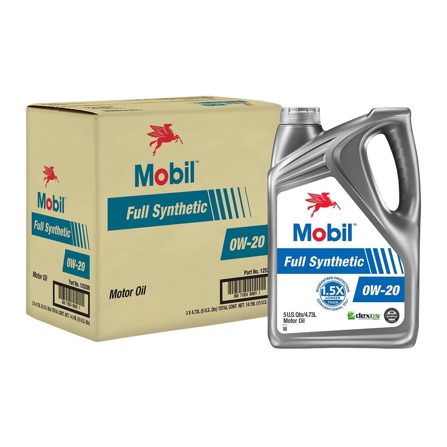 Mobil Full Synthetic 0W20, 5 Qts