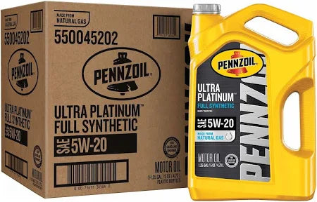 Pennzoil 5W20 Motor Oil, 5 Qts
